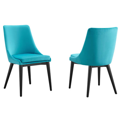 Viscount Accent Performance Velvet Dining Chairs - Set of 2 By Modway - EEI-5816 | Dining Chairs | Modishstore - 10