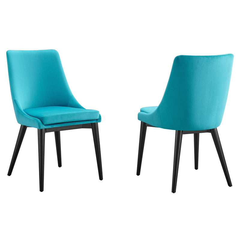 Viscount Accent Performance Velvet Dining Chairs - Set of 2 By Modway - EEI-5816 | Dining Chairs | Modishstore - 10