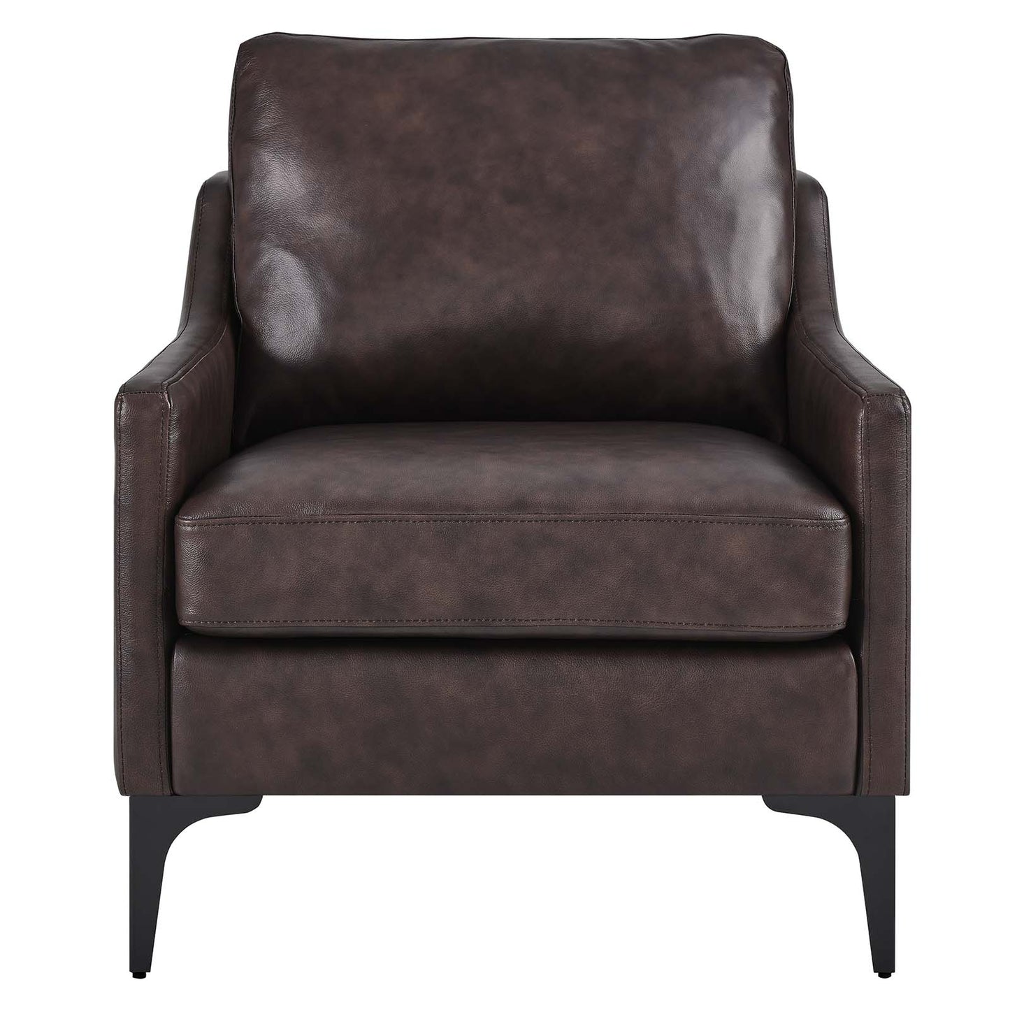 Corland Leather Armchair By Modway - EEI-6022 | Armchairs | Modishstore - 4