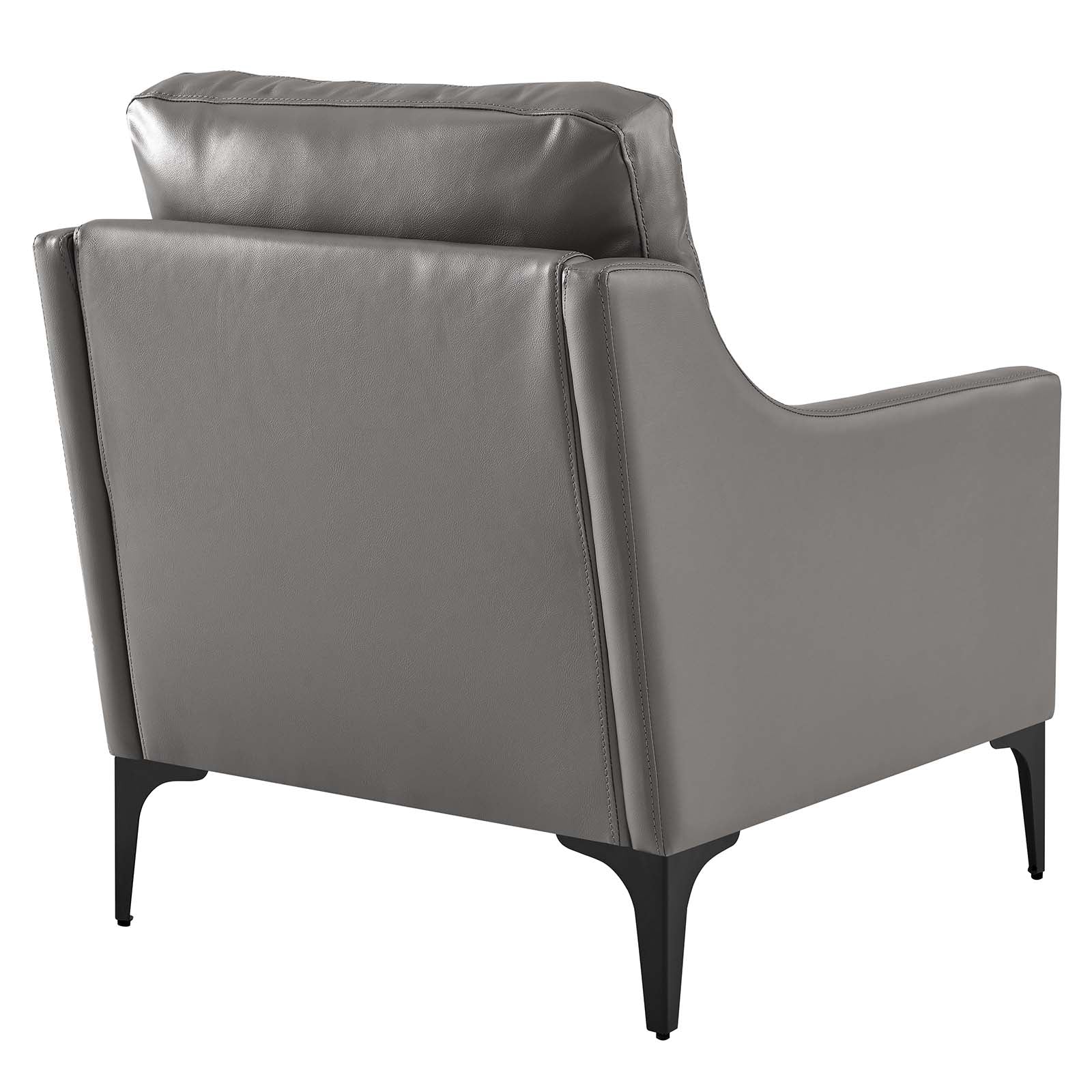 Corland Leather Armchair By Modway - EEI-6022 | Armchairs | Modishstore - 11