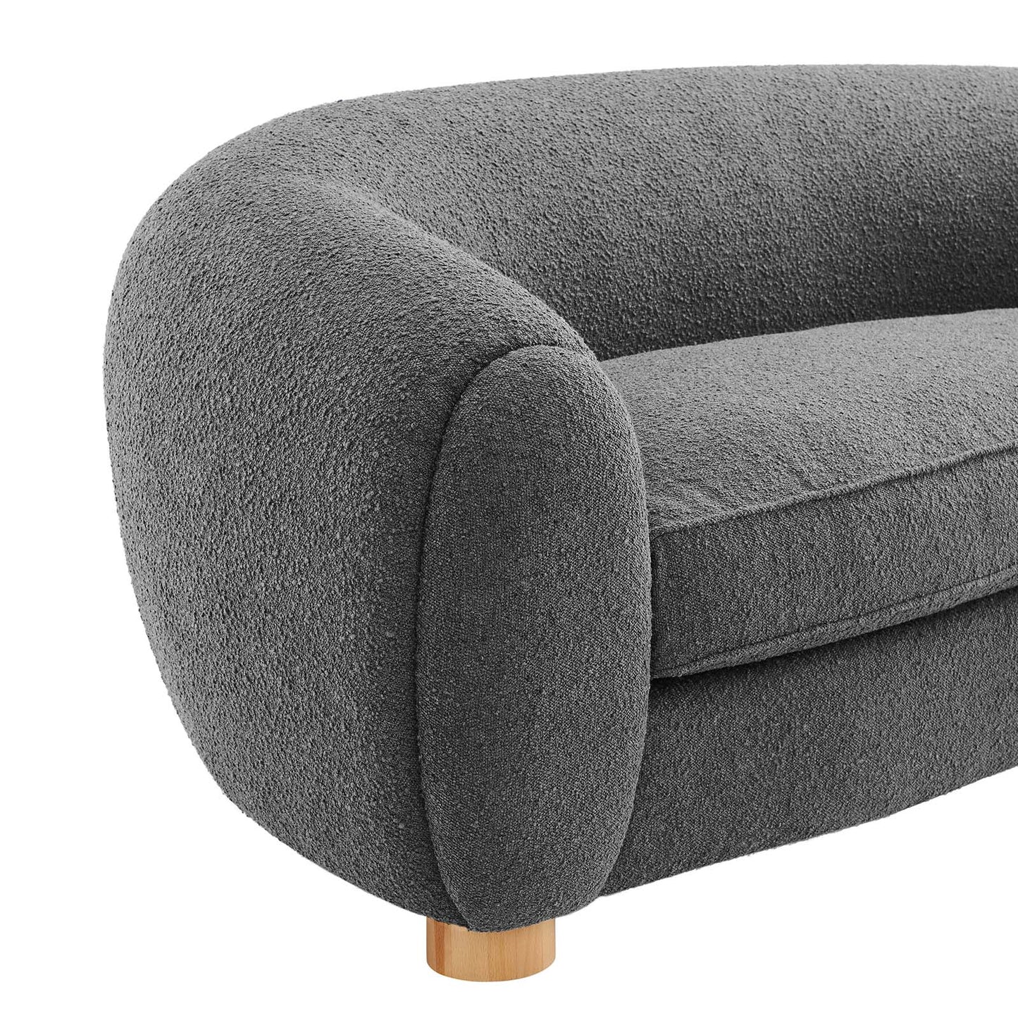 Abundant Boucle Upholstered Fabric Sofa By Modway - EEI-6024 | Sofas | Modishstore - 6