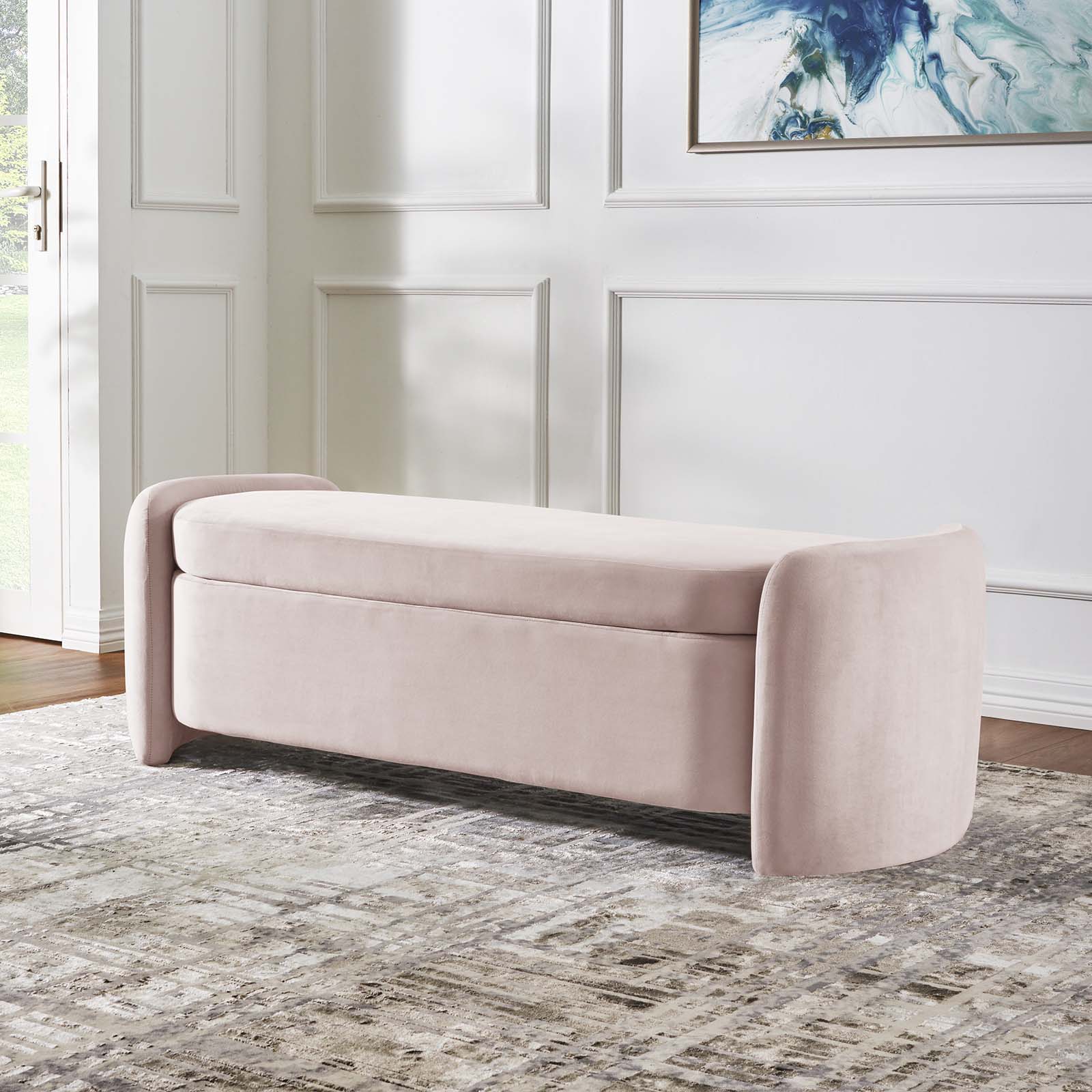 Nebula Upholstered Performance Velvet Bench By Modway - EEI-6054 | Benches | Modishstore - 24