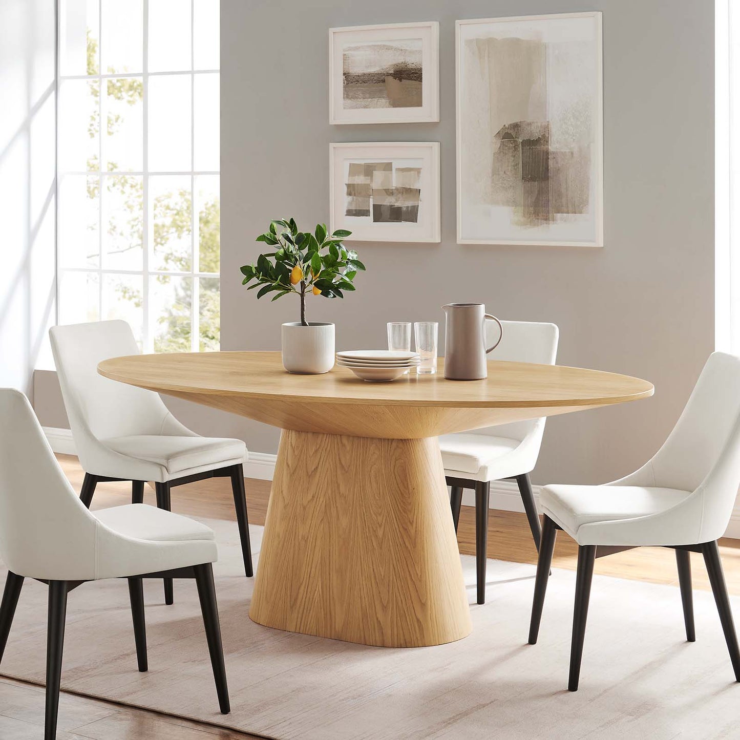 Provision 75" Oval Dining Table By Modway - EEI-6066 | Dining Tables | Modishstore - 1