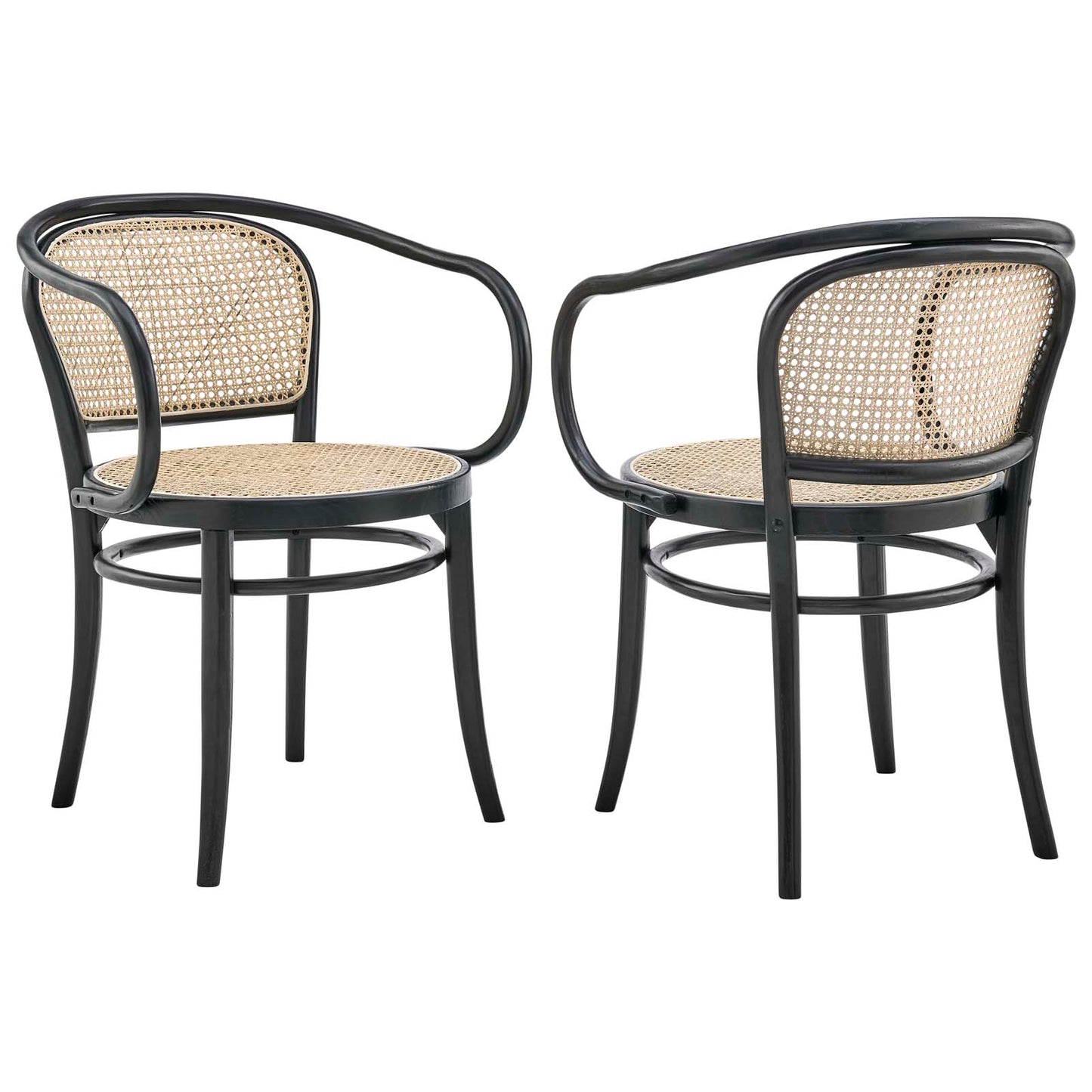 Oliana Wood Dining Armchair Set of 2 By Modway - EEI-6079 | Dining Chairs | Modishstore - 2