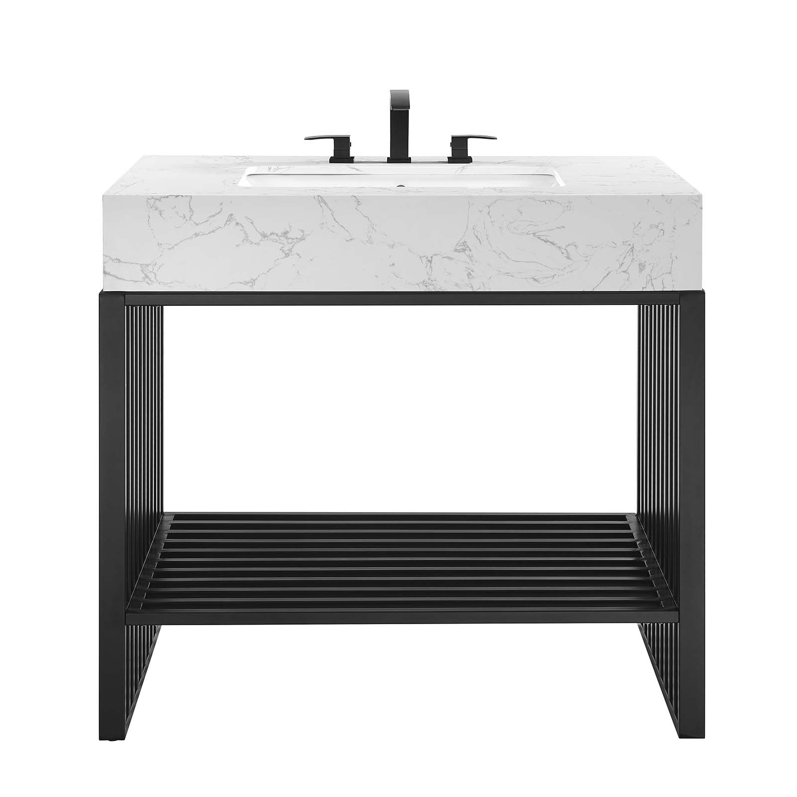 Gridiron 36" Bathroom Vanity By Modway - EEI-6108 | Bathroom Accessories | Modishstore - 4