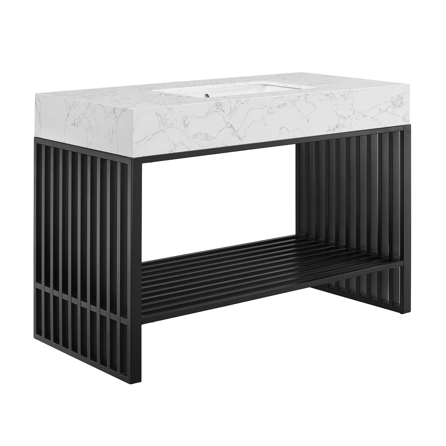 Gridiron 48" Bathroom Vanity By Modway - EEI-6110 | Bathroom Accessories | Modishstore - 2