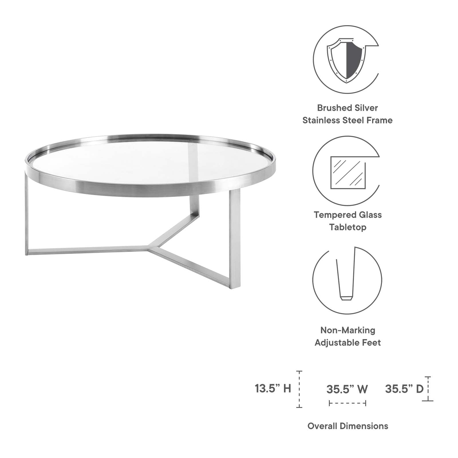 Relay Coffee Table By Modway - EEI-6154 | Coffee Tables | Modishstore - 7