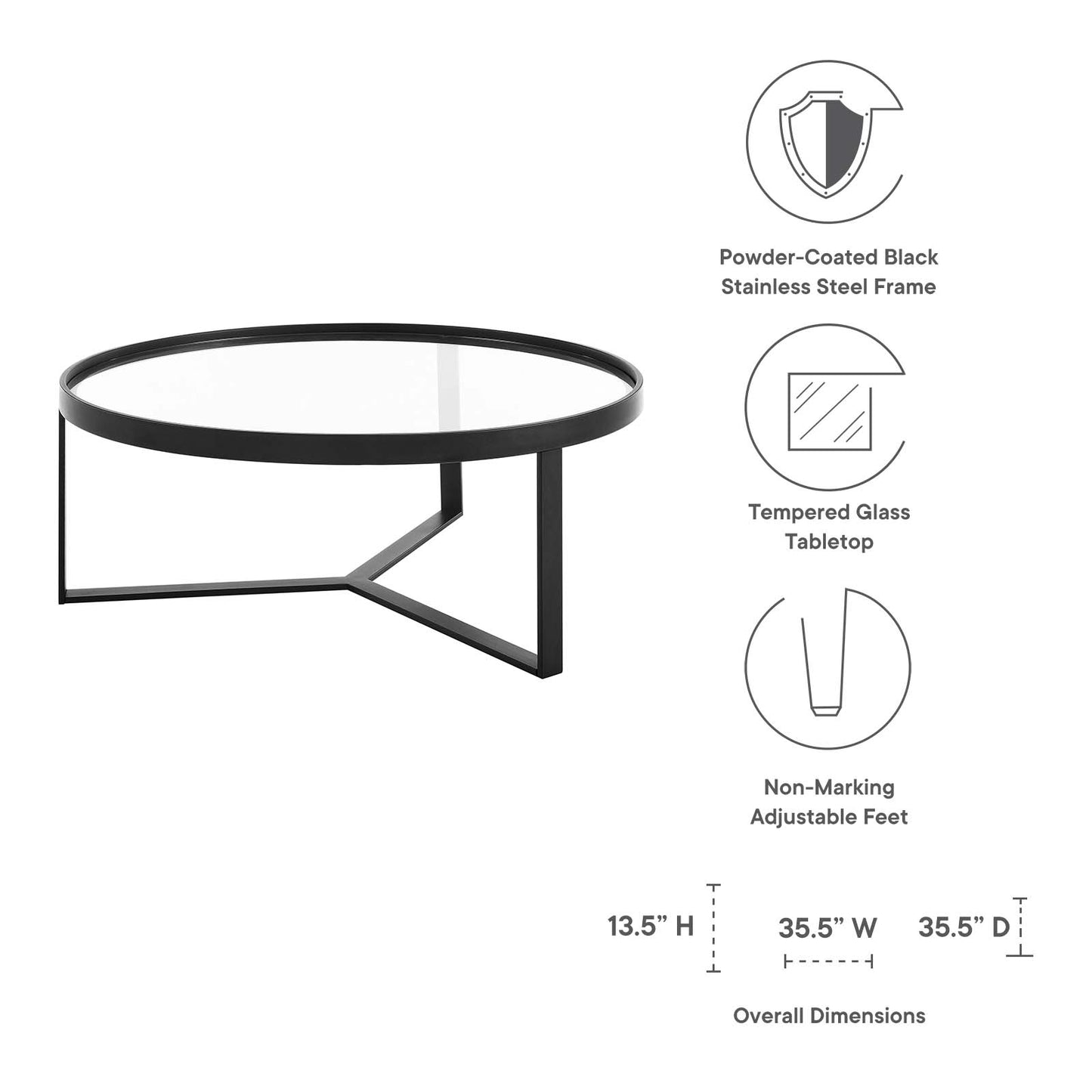 Relay Coffee Table By Modway - EEI-6155 | Coffee Tables | Modishstore - 7