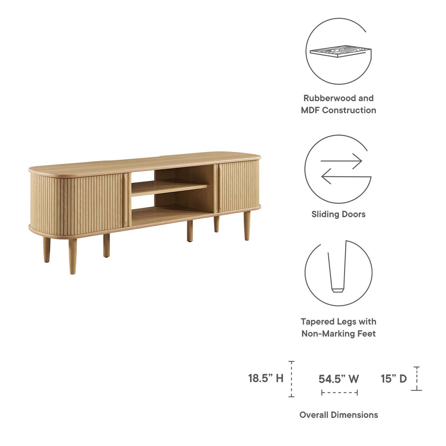 Contour 55" TV Stand By Modway - EEI-6158 | TV Stands | Modishstore - 17