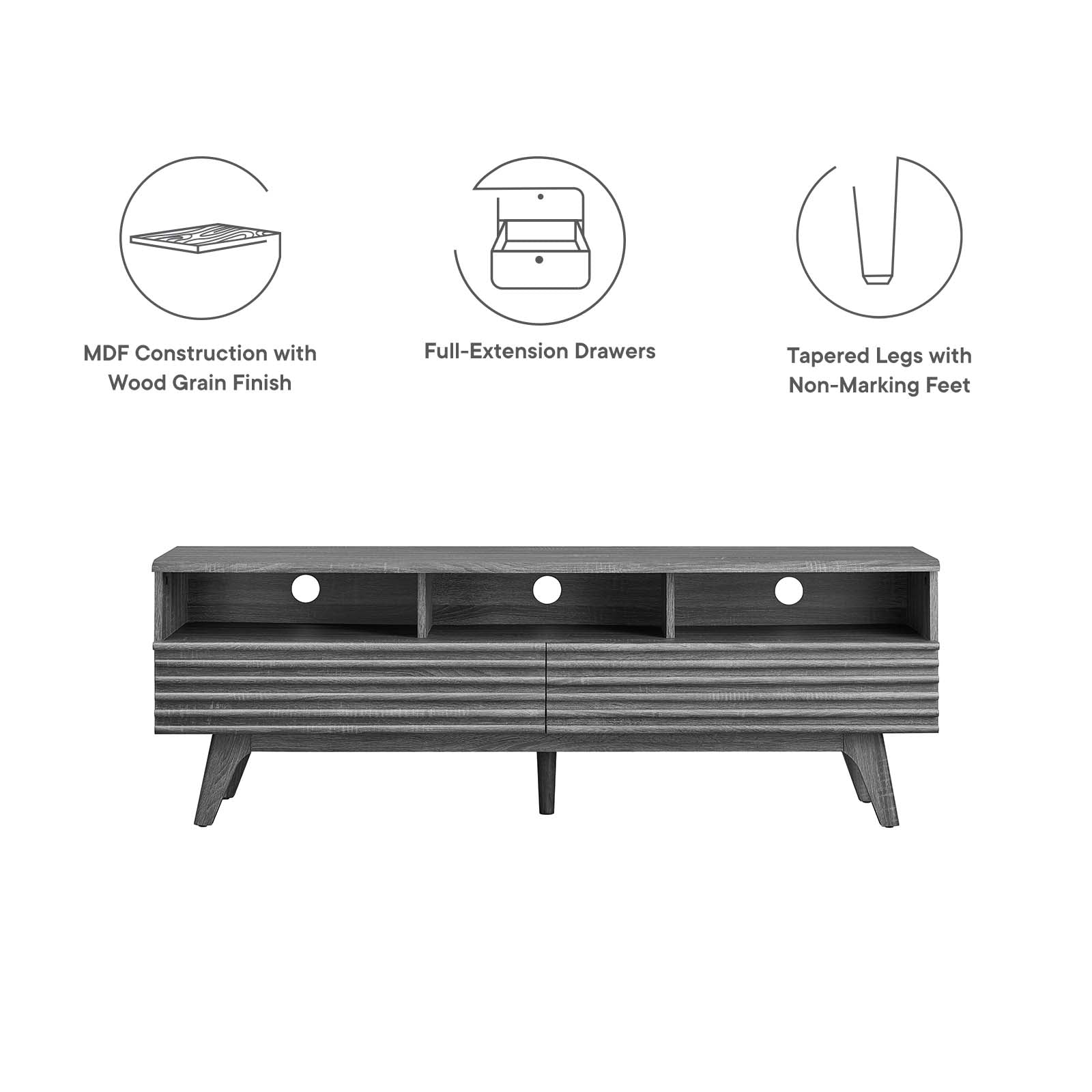 Render 60" TV Stand By Modway - EEI-6228 | TV Stands | Modishstore - 8