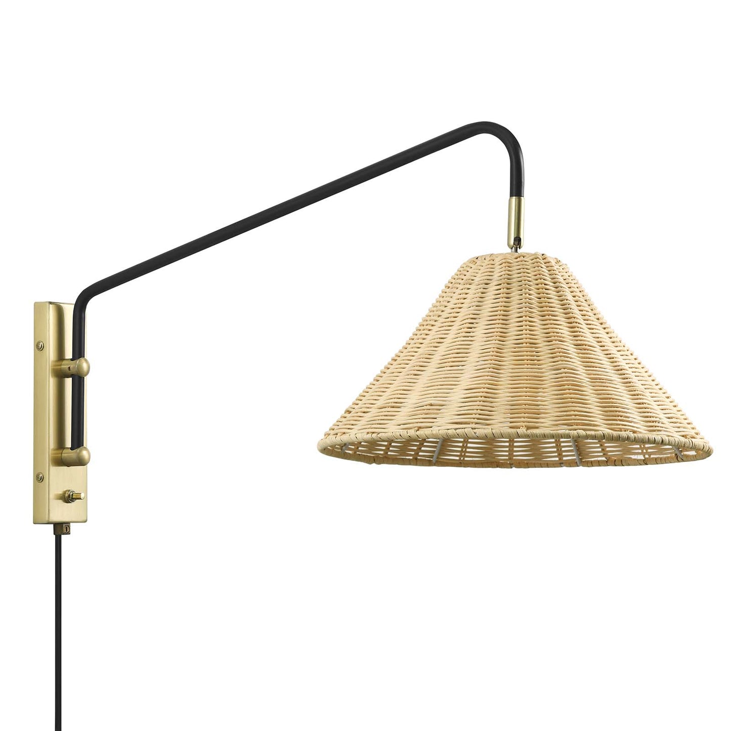 Keala Rattan Wall Sconce By Modway - EEI-6255 | Floor Lamps | Modishstore - 2