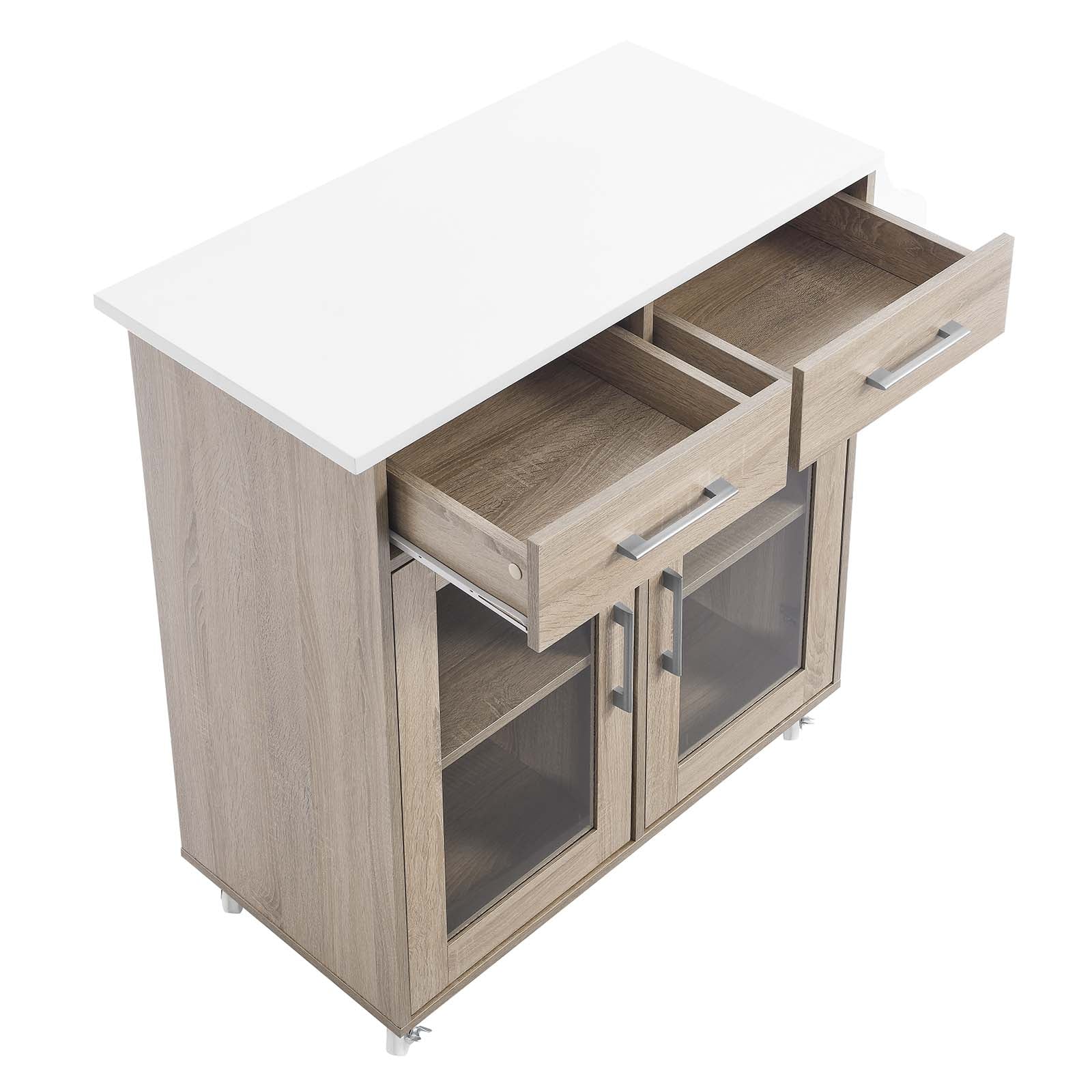 Cuisine Kitchen Cart By Modway - EEI-6276 | Kitchen Carts | Modishstore - 29