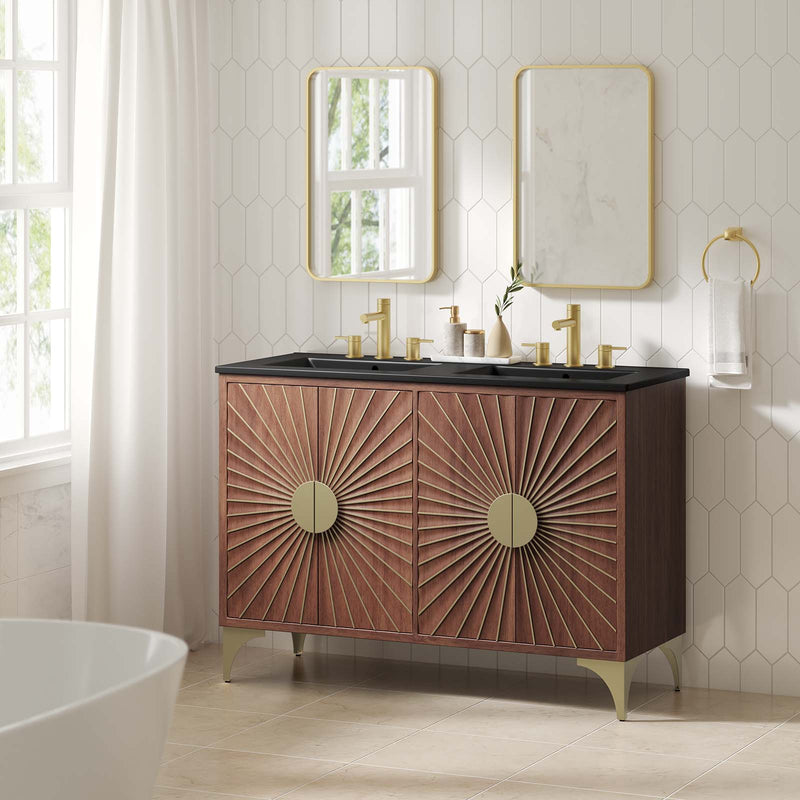 Daylight 48" Double Sink Bathroom Vanity By Modway - EEI-6308 | Bathroom Accessories | Modishstore - 1