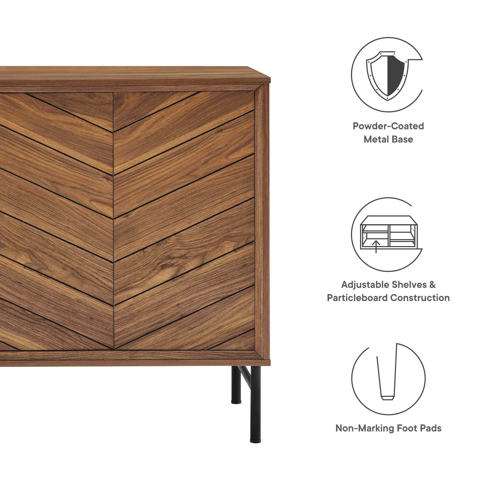 White chevron sideboard online