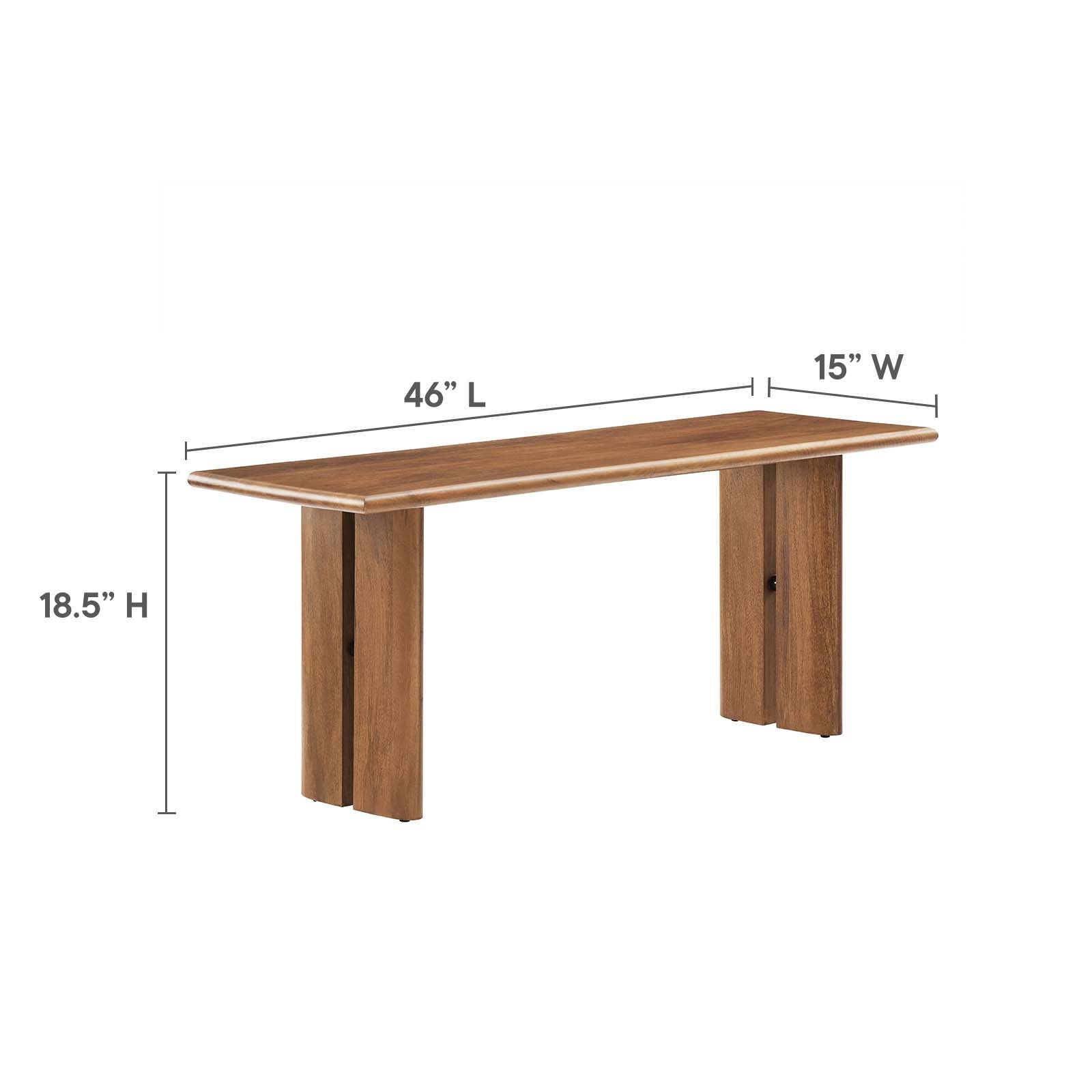 Amistad 46" Wood Bench By Modway - EEI-6343 | Benches | Modishstore - 17