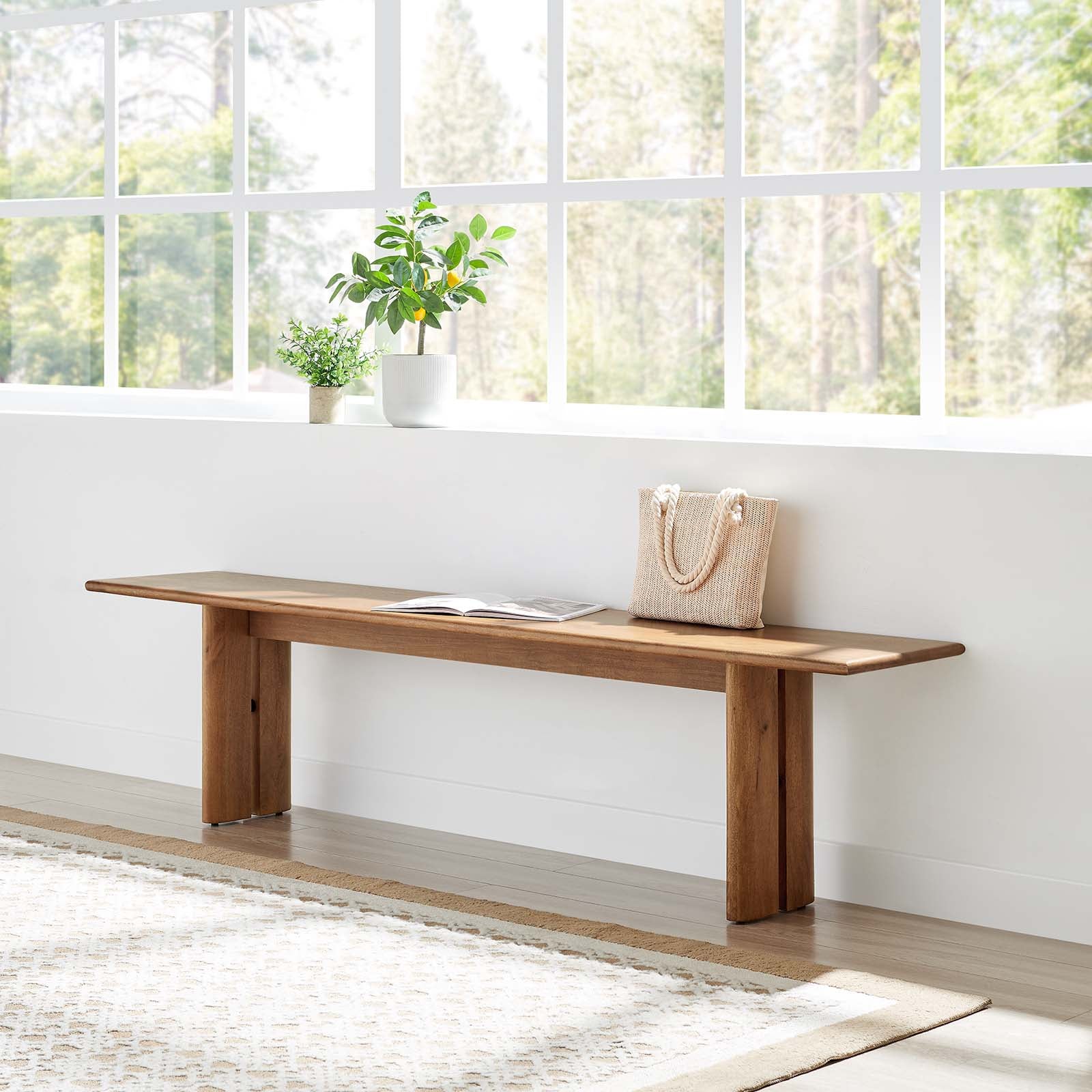 Amistad 72" Wood Bench By Modway - EEI-6345 | Benches | Modishstore - 10