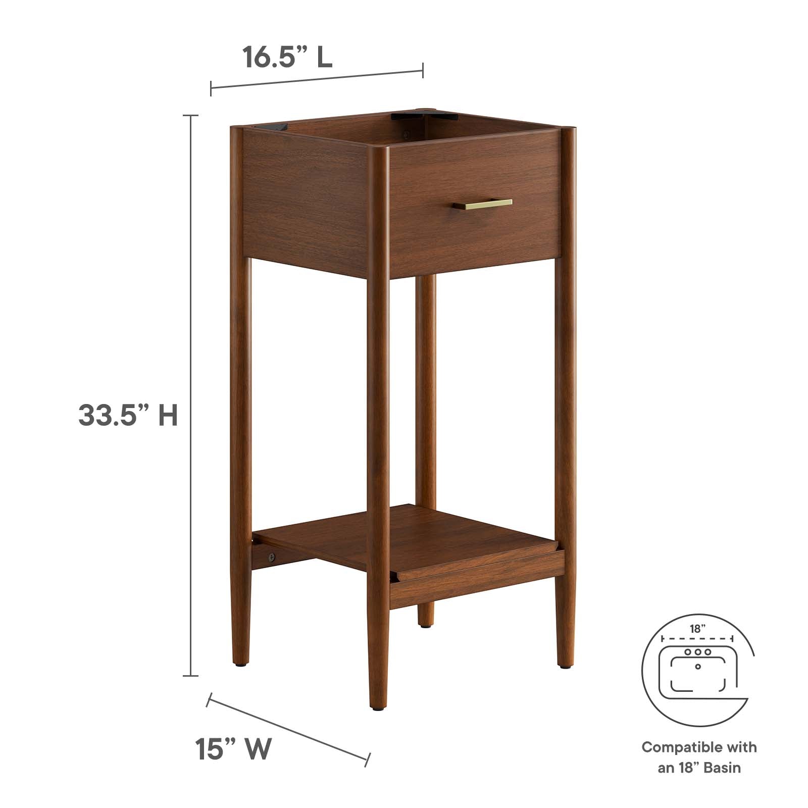 Zaire 18" Bathroom Vanity Cabinet (Sink Basin Not Included) By Modway - EEI-6351 | Bathroom Accessories | Modishstore - 16