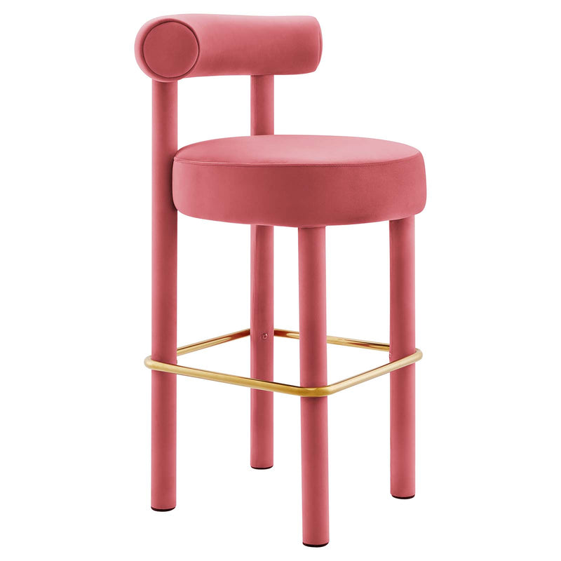 Toulouse Performance Velvet Bar Stool By Modway - EEI-6386 | Bar Stools | Modishstore - 2