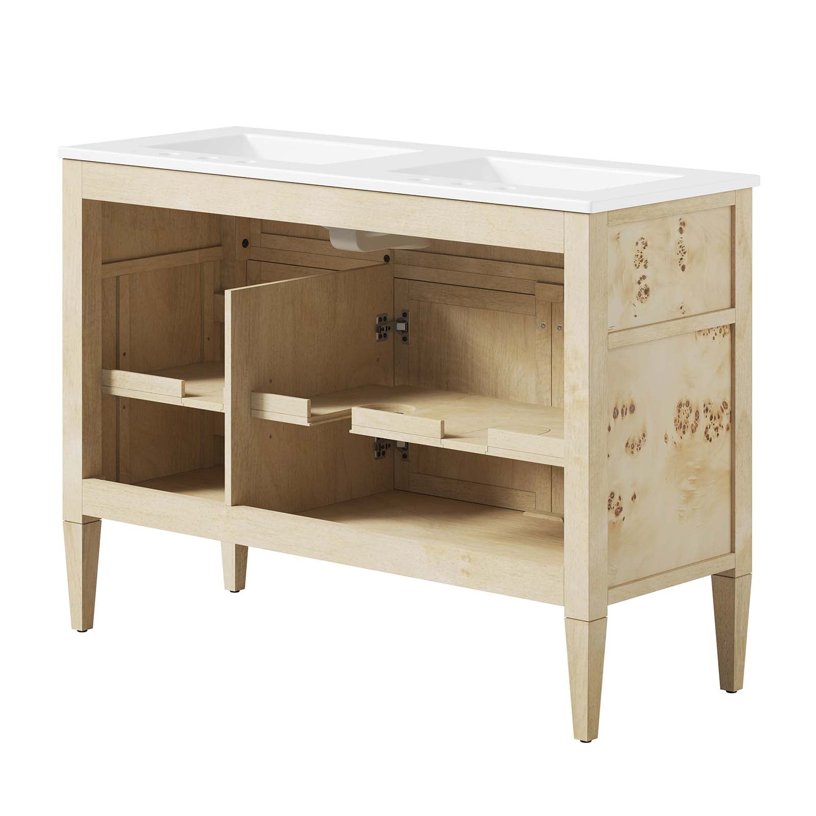 Elysian 48" Double Sink Bathroom Vanity By Modway - EEI-6454 | Bathroom Accessories | Modishstore - 4