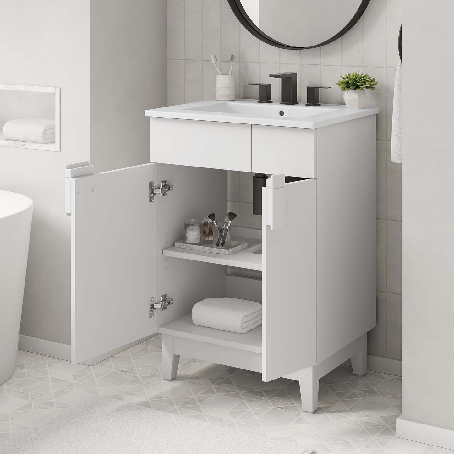 Miles 24” Bathroom Vanity By Modway - EEI-6482 | Bathroom Accessories | Modishstore - 33