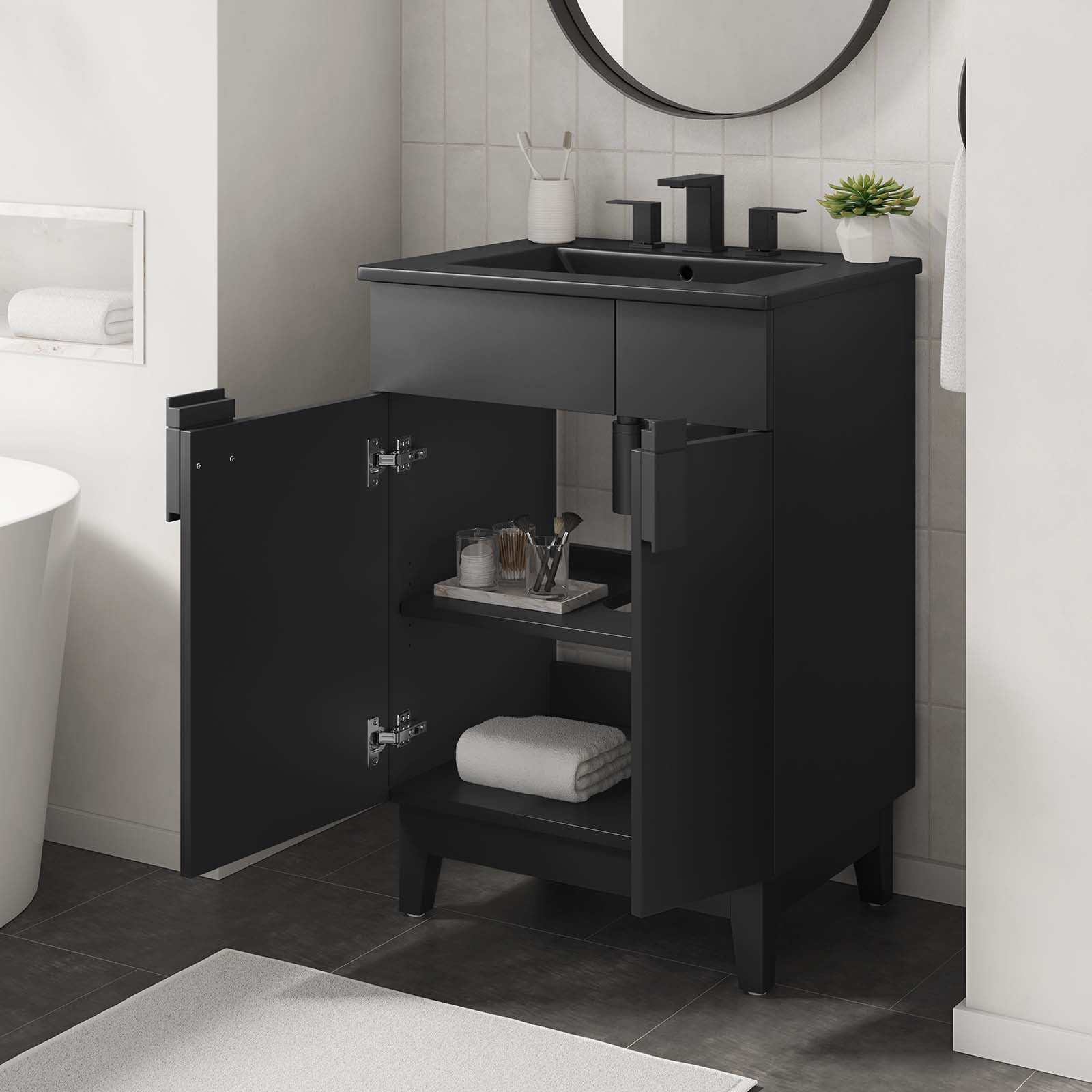 Miles 24” Bathroom Vanity By Modway - EEI-6483 | Bathroom Accessories | Modishstore - 3