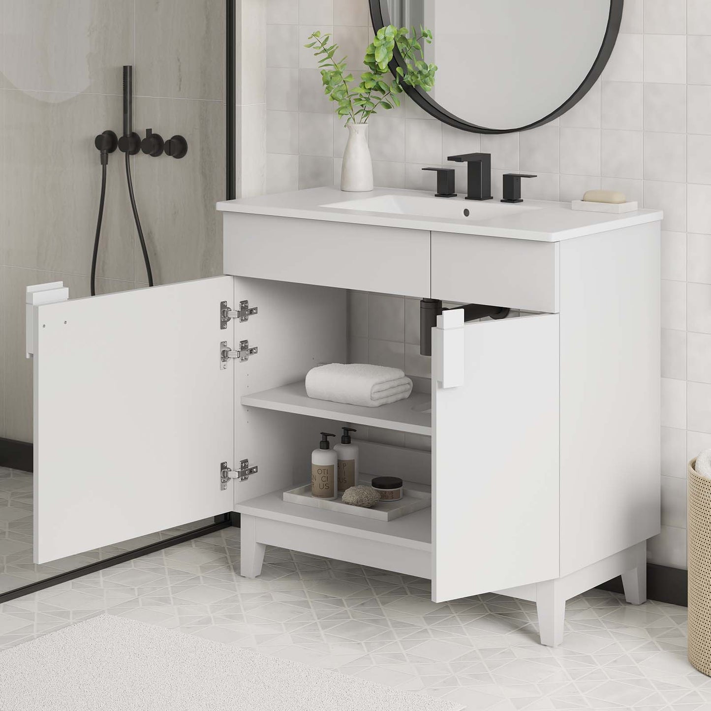 Miles 36” Bathroom Vanity By Modway - EEI-6484 | Bathroom Accessories | Modishstore - 33