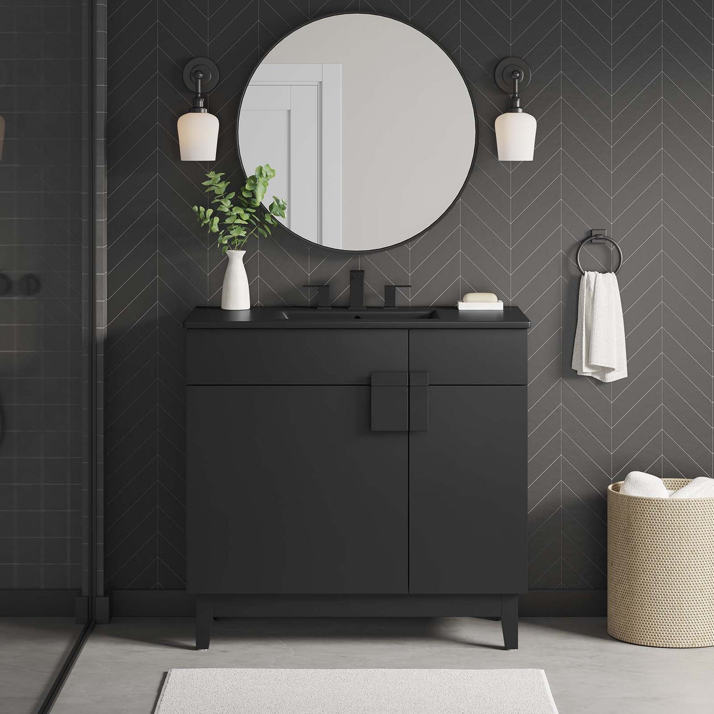 Miles 36” Bathroom Vanity By Modway - EEI-6485 | Bathroom Accessories | Modishstore - 1