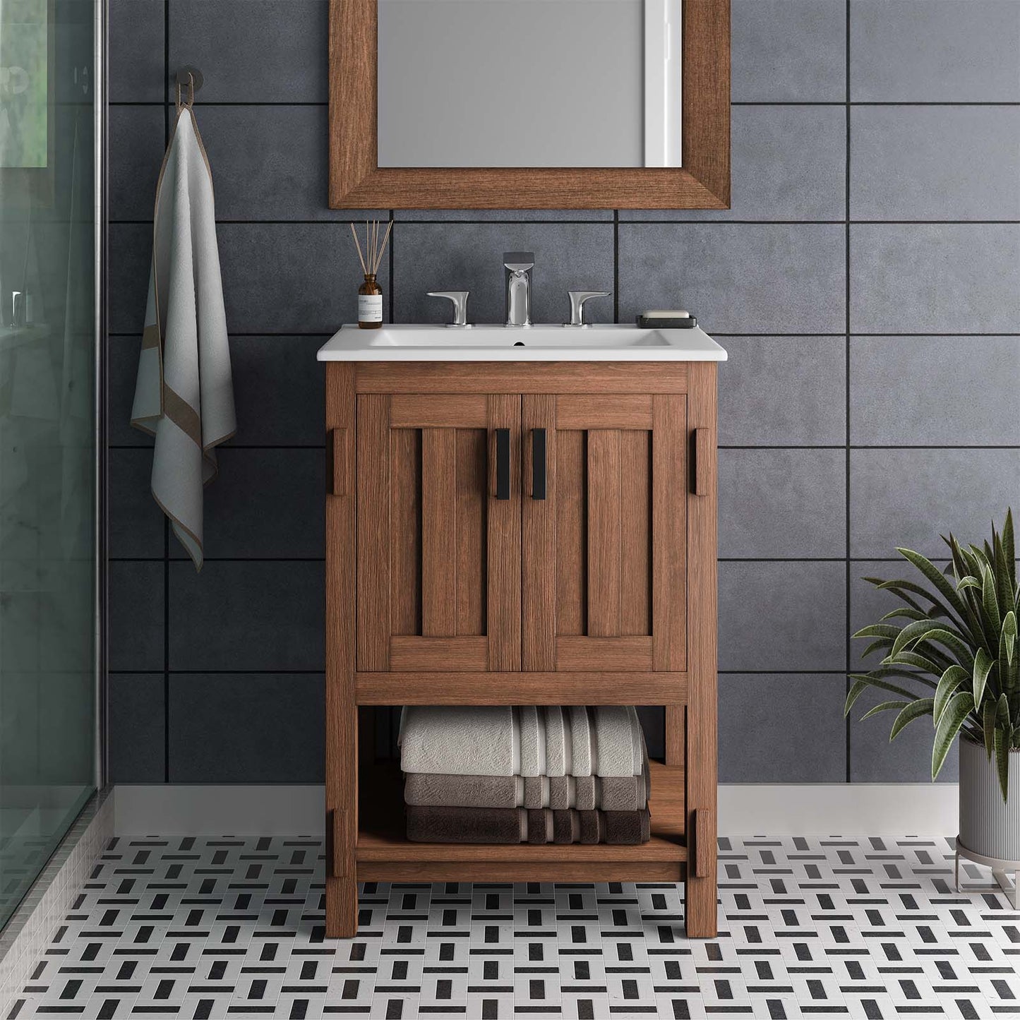 Ashlyn 24” Wood Bathroom Vanity By Modway - EEI-6534 | Bathroom Accessories | Modishstore - 11