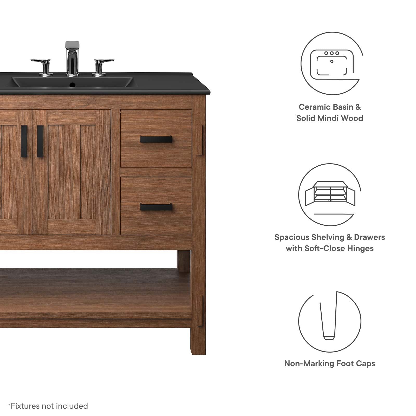 Ashlyn 36” Wood Bathroom Vanity By Modway - EEI-6535 | Bathroom Accessories | Modishstore - 10