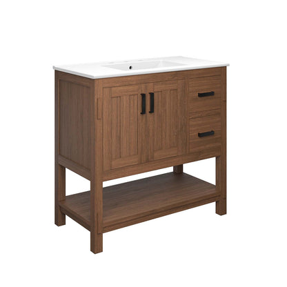 Ashlyn 36” Wood Bathroom Vanity By Modway - EEI-6535 | Bathroom Accessories | Modishstore - 11