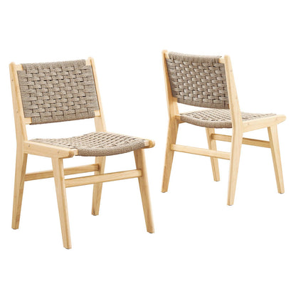 Saoirse Woven Rope Wood Dining Side Chair By Modway - EEI-6545 | Dining Chairs | Modishstore - 11