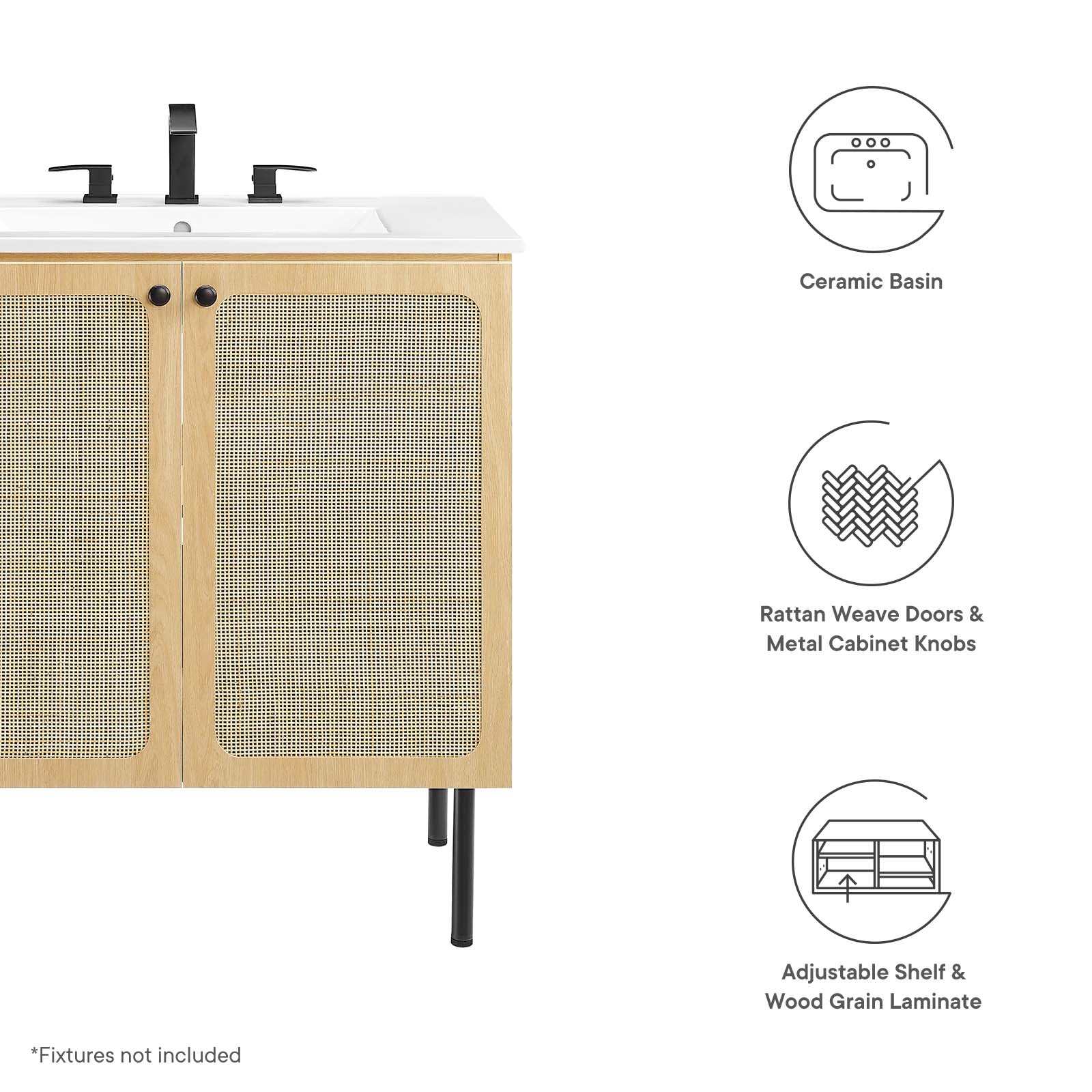 Chaucer 30" Bathroom Vanity By Modway - EEI-6695 | Bathroom Accessories | Modishstore - 27