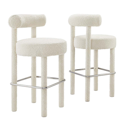 Toulouse Boucle Fabric Bar Stool - Set of 2 By Modway - EEI-6709 | Bar Stools | Modishstore - 11