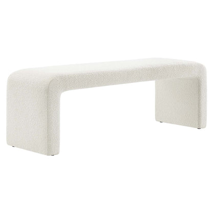 Simba Boucle Fabric Waterfall Long Bench By Modway - EEI-6736 | Benches | Modishstore - 9