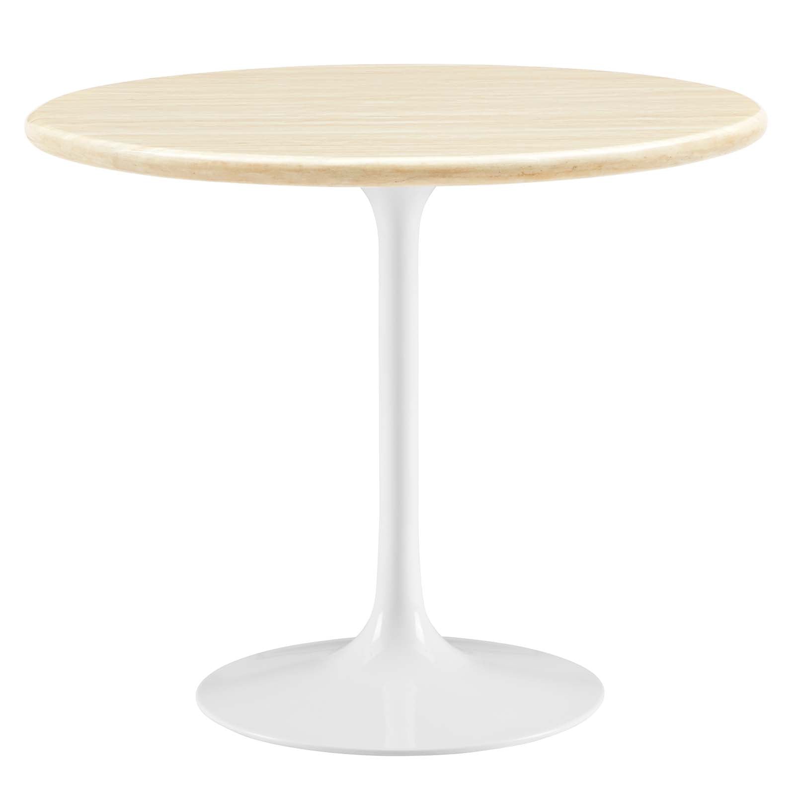 Lippa 36” Round Artificial Travertine  Dining Table By Modway - EEI-6748 | Dining Tables | Modishstore - 2