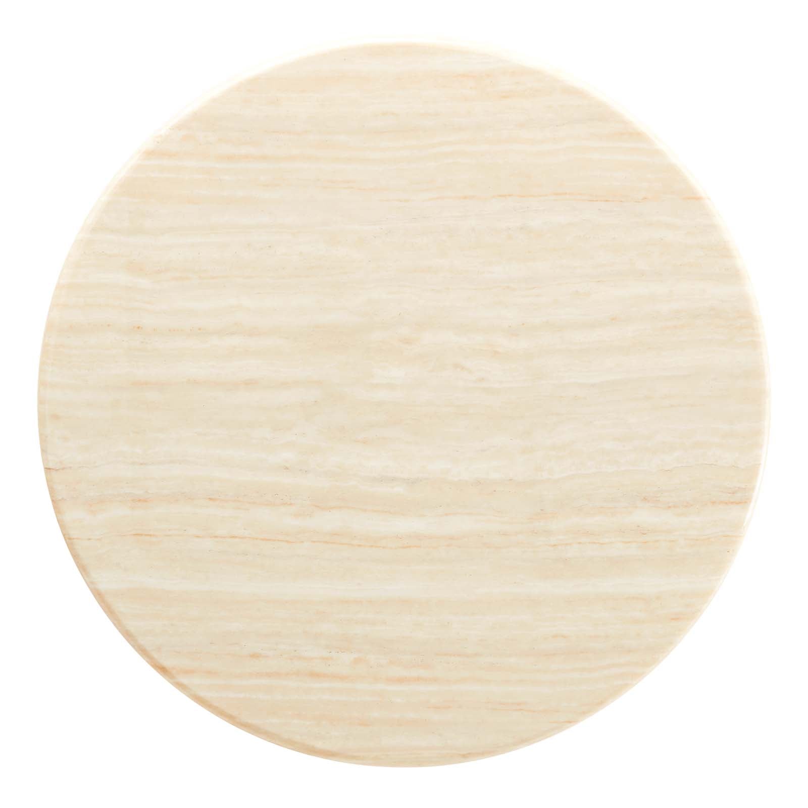 Lippa 36” Round Artificial Travertine  Dining Table By Modway - EEI-6748 | Dining Tables | Modishstore - 3