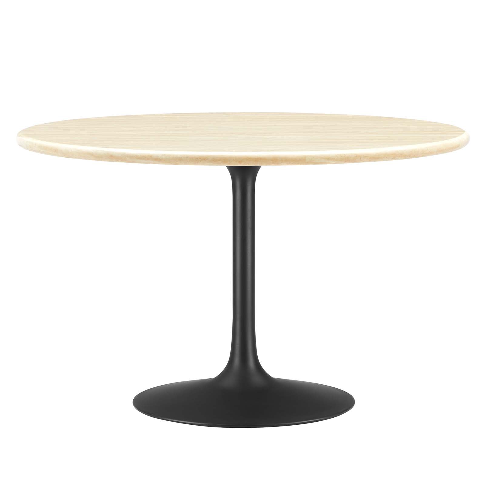 Lippa 48" Round Artificial Travertine  Dining Table By Modway - EEI-6755 | Dining Tables | Modishstore - 2