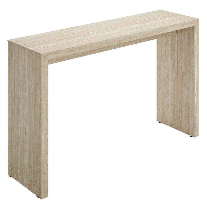 Mirella Faux Travertine Console Table By Modway - EEI-6771 | Console Tables | Modishstore - 1