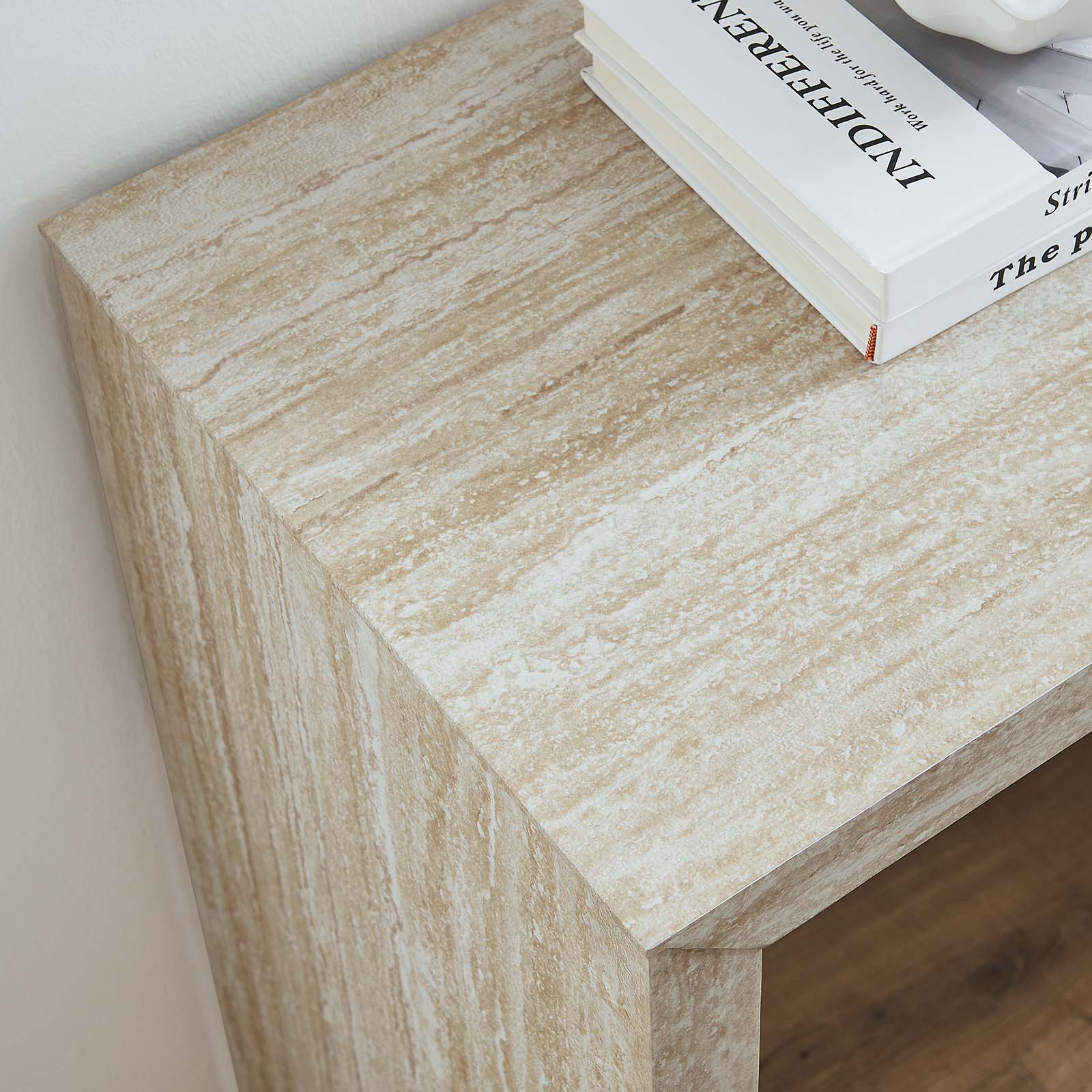 Mirella Faux Travertine Console Table By Modway - EEI-6771 | Console Tables | Modishstore - 8