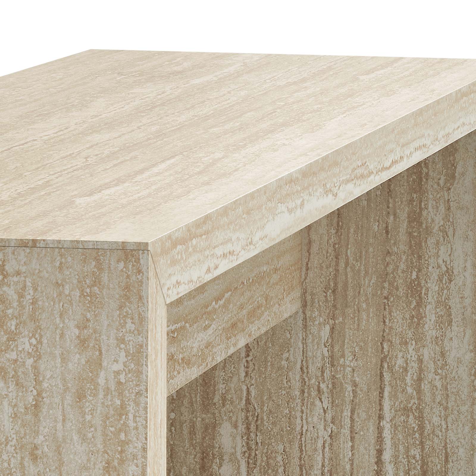 Mirella 53.5” Faux Travertine Bench By Modway - EEI-6774 | Benches | Modishstore - 4