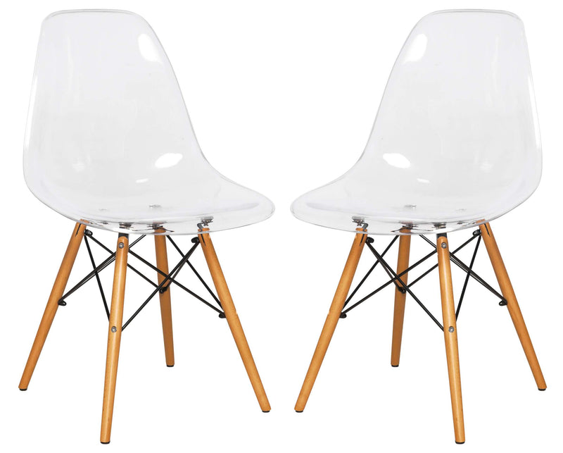 LeisureMod Dover Molded Side Chair, Set of 2 | Side Chairs | Modishstore