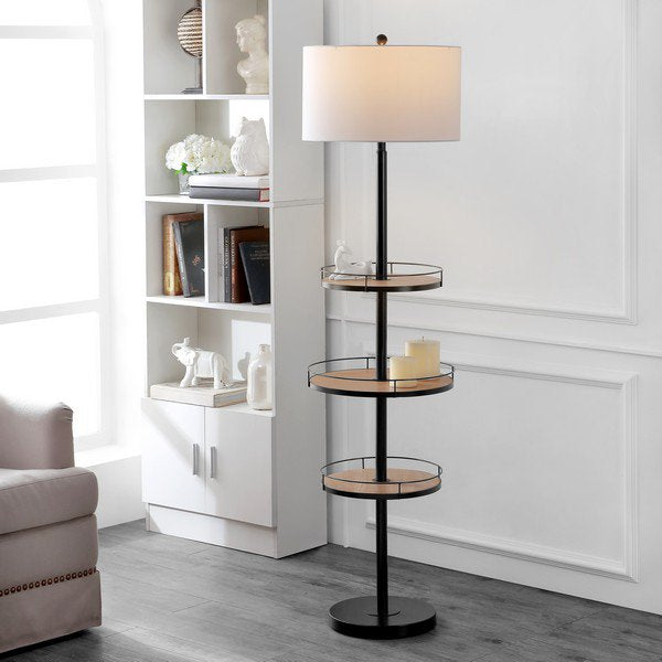 Safavieh Bello Floor Lamp - Matte Black | Floor Lamps | Modishstore