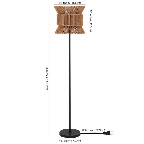 Safavieh Boyer Floor Lamp - Natural | Floor Lamps | Modishstore - 3