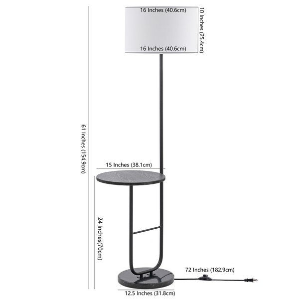 Safavieh Admir Floor Lamp - Black – Modish Store