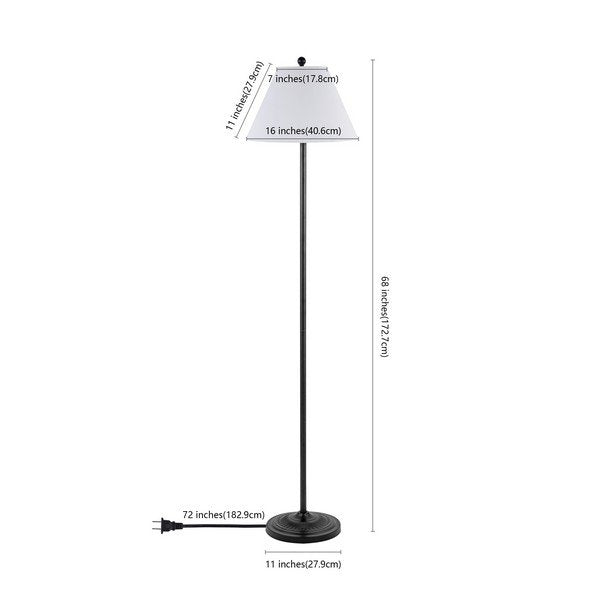 Safavieh Hallie Floor Lamp - Matte Black | Floor Lamps | Modishstore - 3