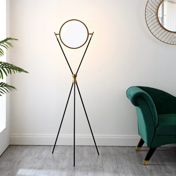 Safavieh Rana Floor Lamp - Black | Floor Lamps | Modishstore