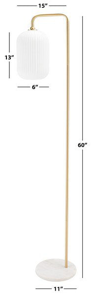 Safavieh Santina Floor Lamp - Gold | Floor Lamps | Modishstore - 3