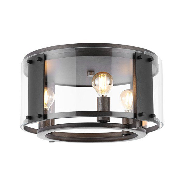 Safavieh Olen Flush Mount - Black | Ceiling Lamps | Modishstore - 2