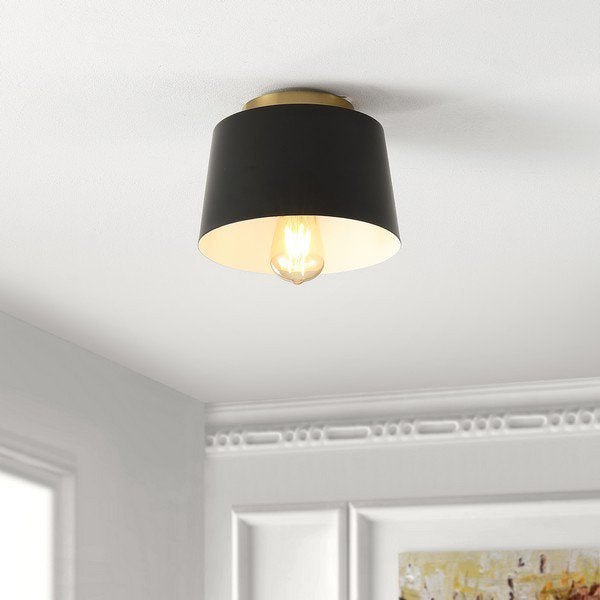 Safavieh Parkes Flush Mount - Black | Ceiling Lamps | Modishstore