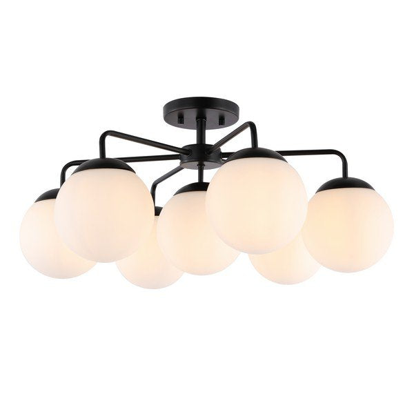 Safavieh Camdyn Flush Mount - Black | Ceiling Lamps | Modishstore - 2